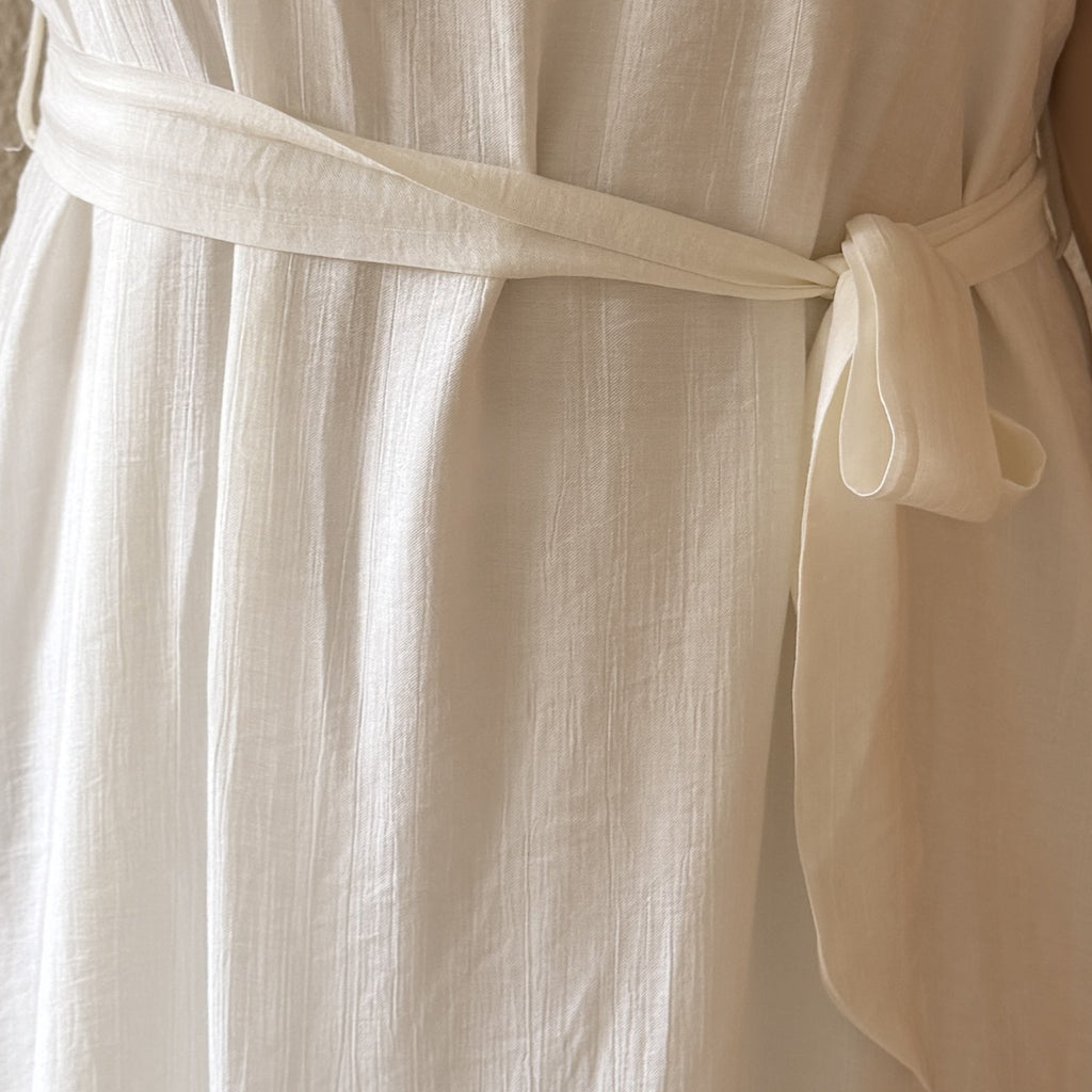 Elegant White Long Party Dress- Adjustable Strap , Fall Dress