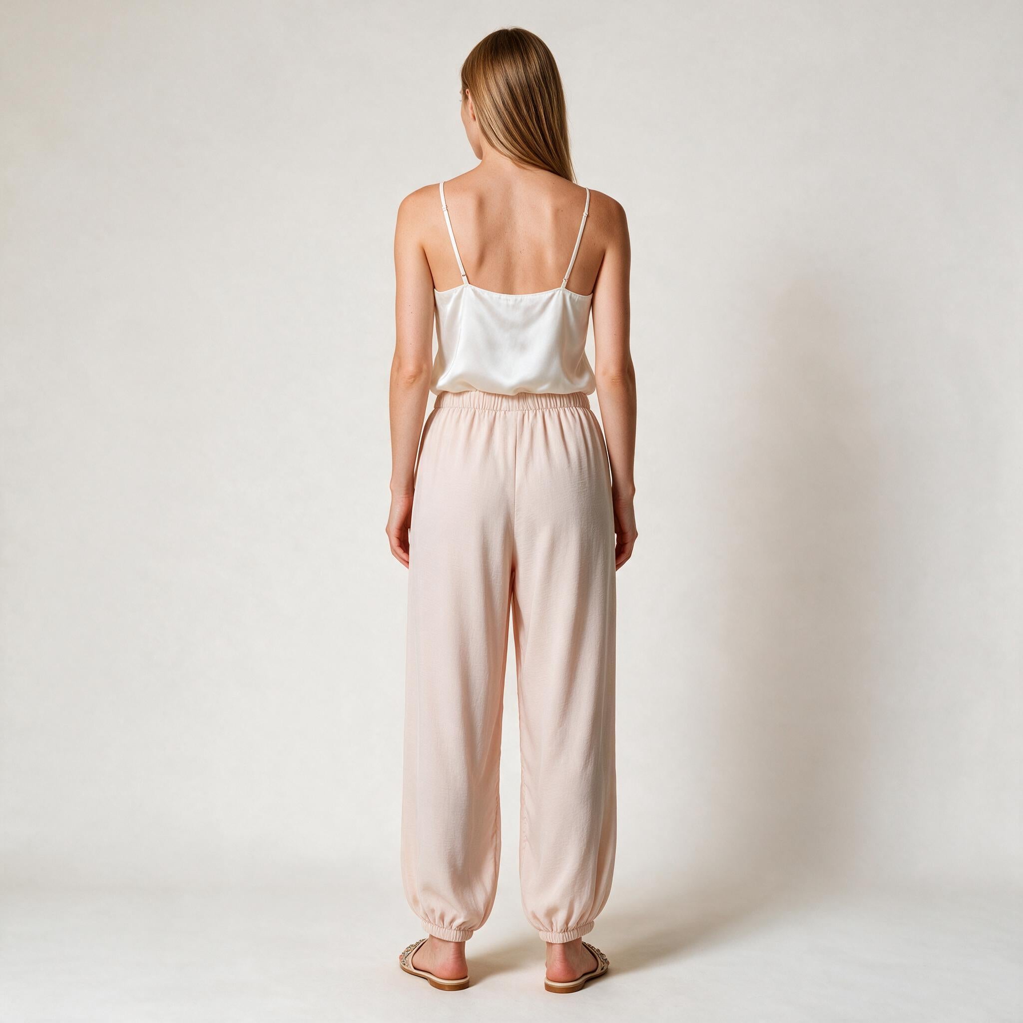 Cosy Balloon Trousers for Women - Beige Color, Size S