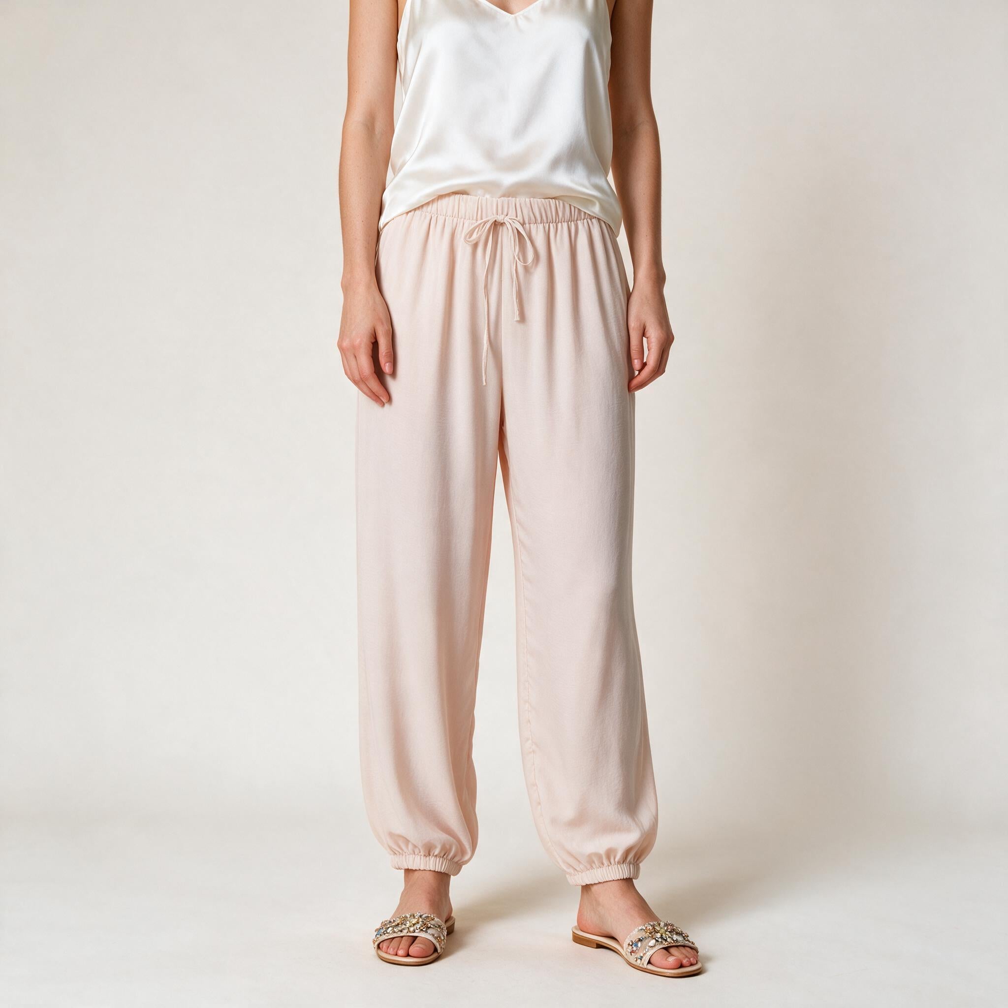 Cosy Balloon Trousers for Women - Beige Color, Size S