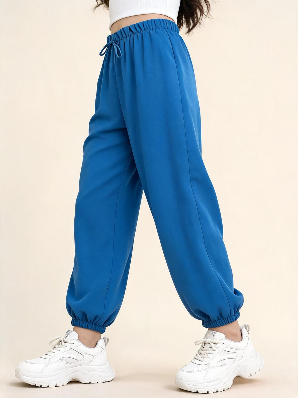 Blue Women’s Balloon Casual Comfortable Trousers