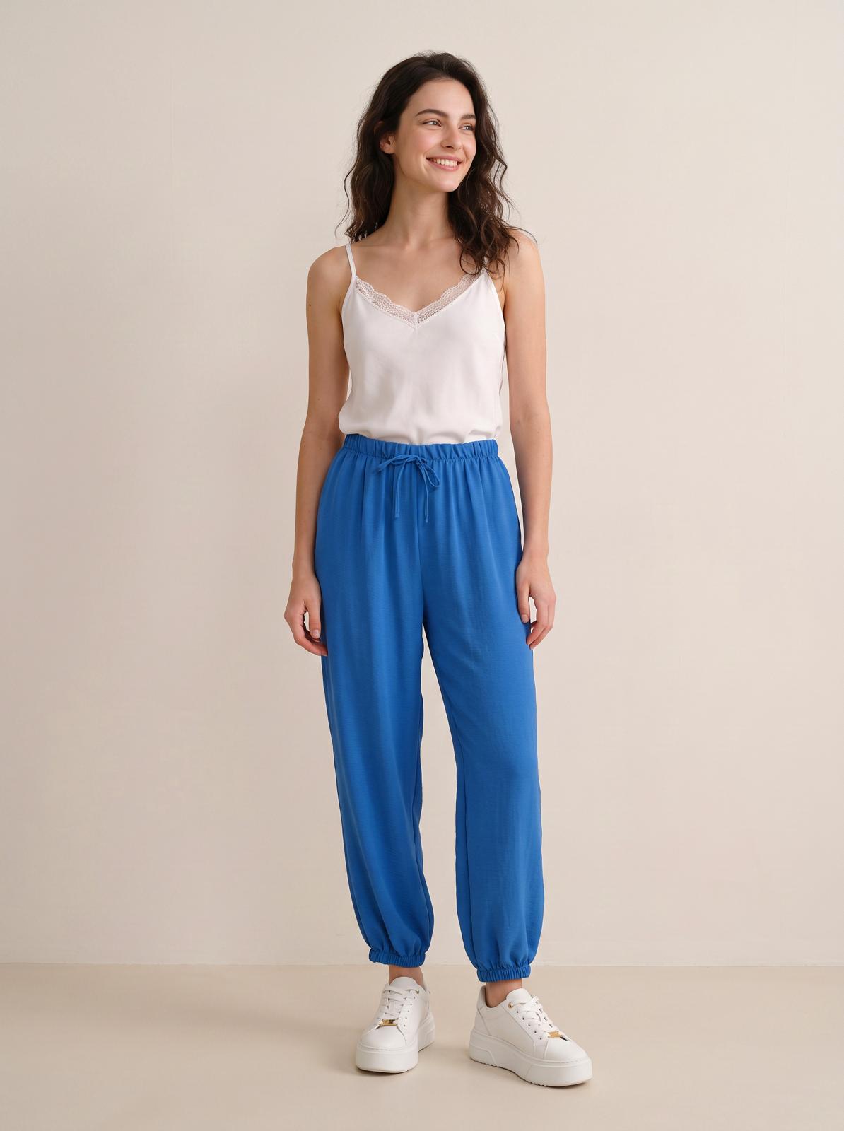 Blue Women’s Balloon Casual Comfortable Trousers