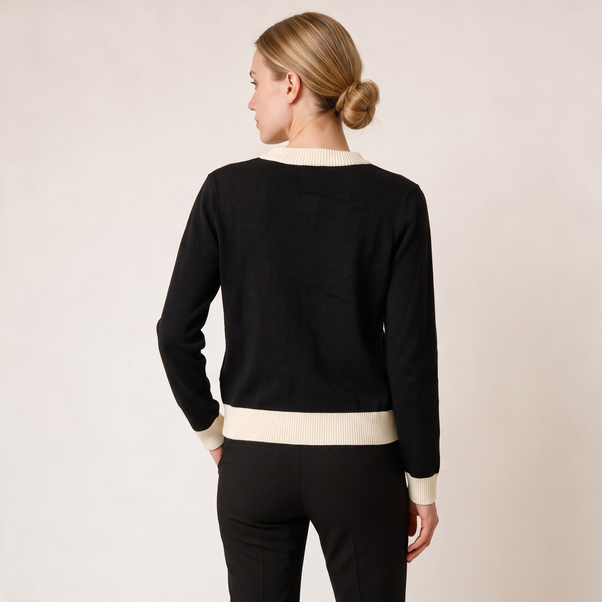 Women's Black Knit Cardigan